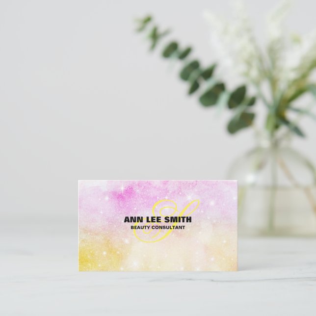 Create Your Own Colourful Custom Personalised Business Card (Standing Front)