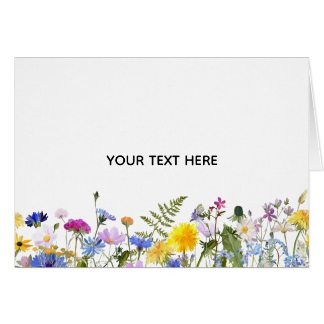 Create Your Own Colourful Floral  (Front Horizontal)