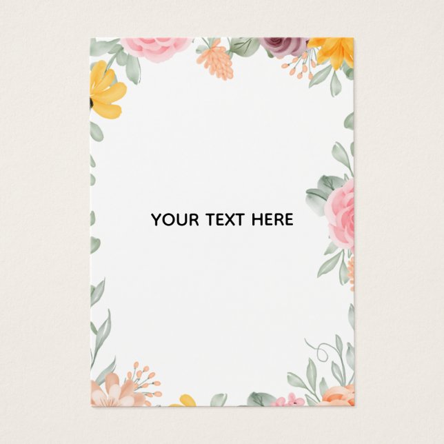 Create Your Own Colourful Floral Border  (Front)