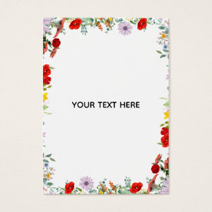 Create Your Own Colourful Floral Border