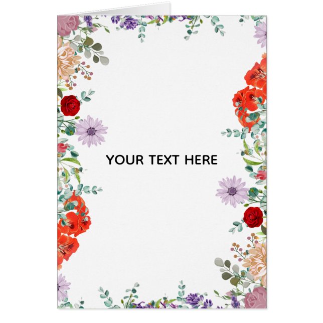 Create Your Own Colourful Floral Border  (Front)