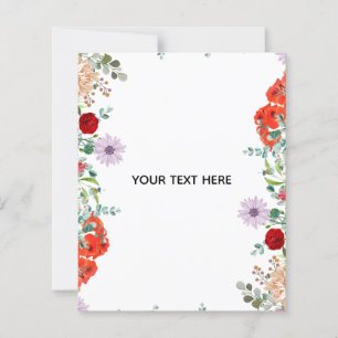 Create Your Own Colourful Floral Border