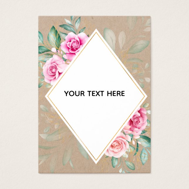 Create Your Own Colourful Floral Border  (Front)