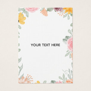Create Your Own Colourful Floral Border