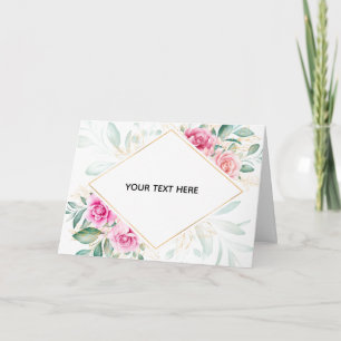 Create Your Own Colourful Floral Border  Card