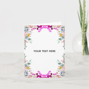 Create Your Own Colourful Floral Border Card