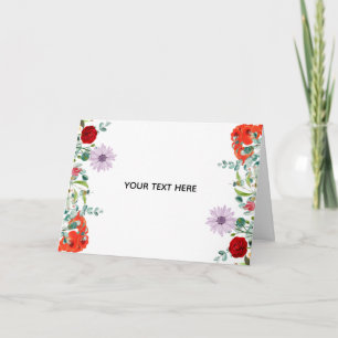 Create Your Own Colourful Floral Border Card