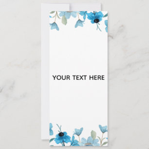 Create Your Own Colourful Floral Border Invitation