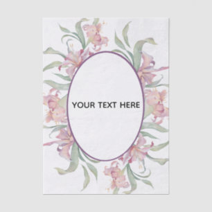 Create Your Own Colourful Floral Border  Tissue Paper
