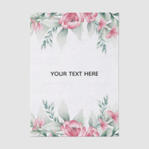 Create Your Own Colourful Floral Border Tissue Paper