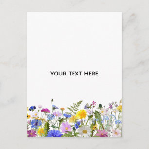 Create Your Own Colourful Floral Holiday Postcard