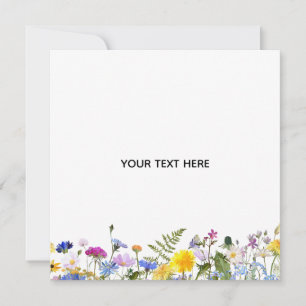 Create Your Own Colourful Floral Invitation