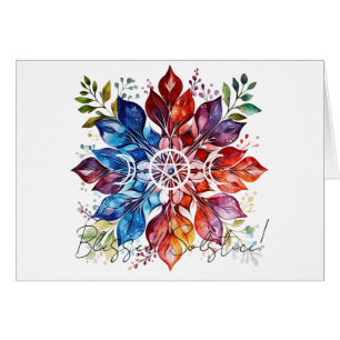 Create Your Own Colourful Floral Snowflake Yule