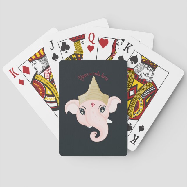 Create Your Own Colourful Ganesh Playing Cards (Back)
