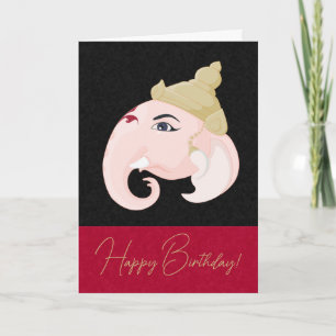 Create Your Own Colourful Ganesh Profile Holiday Card