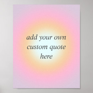 Create Your Own Colourful Gradient Custom Quote Poster