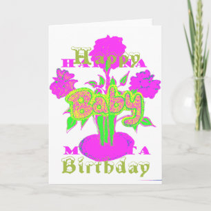 Create Your Own Colourful Happy Birthday pretty Card
