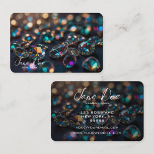 Create Your Own Colourful Iridescent Jewels Business Card