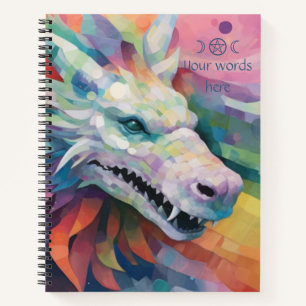 Create Your Own Colourful Kaleidoscope Dragon Notebook
