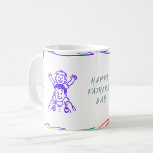 Create Your Own Colourful Playful Father's Day Mug