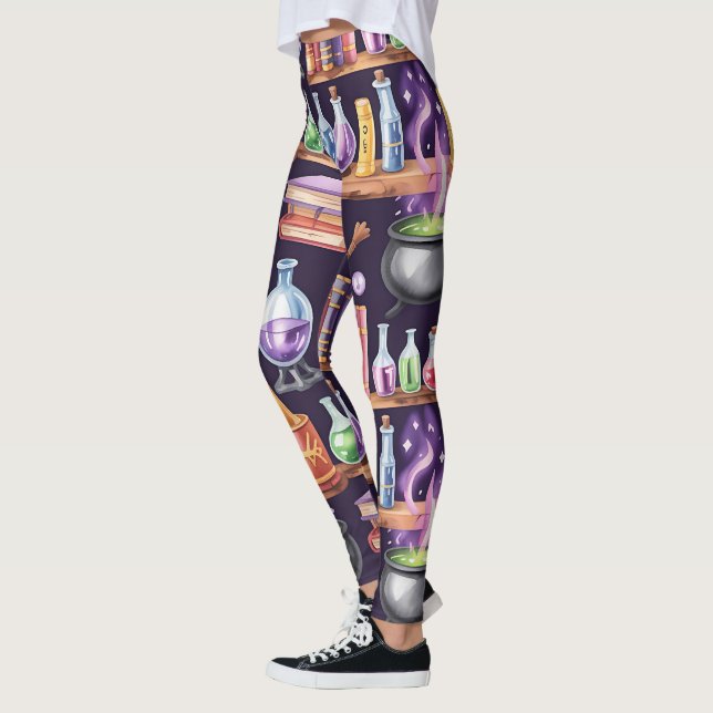 Create Your Own Colourful Potion Brewery Leggings (Left)