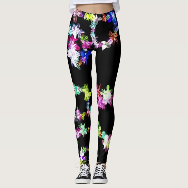 Create Your Own colourful sparkling stunning prett Leggings (Front)