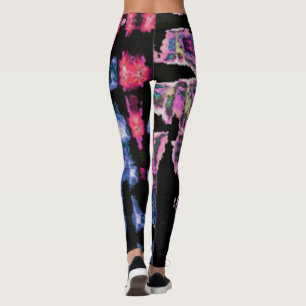 Create Your Own Colourful Water colours art design Leggings