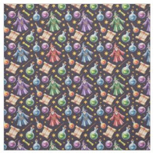 Create Your Own Colourful Wizard Potions Scrolls Fabric