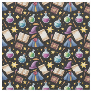 Create Your Own Colourful Wizard Supplies Black Fabric