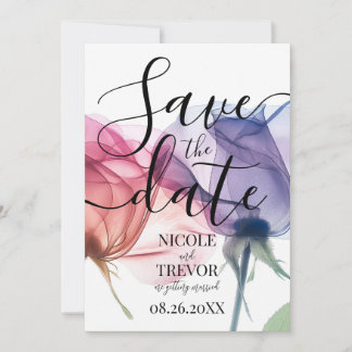 Create Your Own Colourized X-Ray Flowers Wedding Save The Date