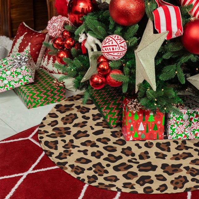 Create Your Own Colours Leopard Spot Brushed Polyester Tree Skirt (Create Your Own Colors Leopard Spot Brushed Polyester Tree Skirt)
