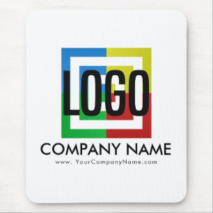 Create Your Own Company Logo Business Details Mouse Mat