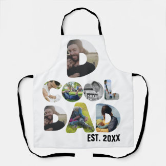 Create your own cool dad 7 letter photo for him apron