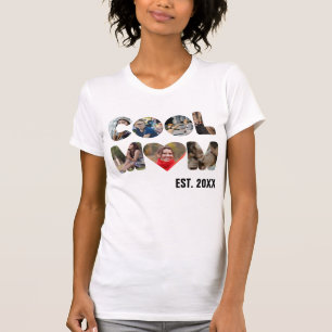 Create your own Cool mum 7 letter photo for her T-Shirt