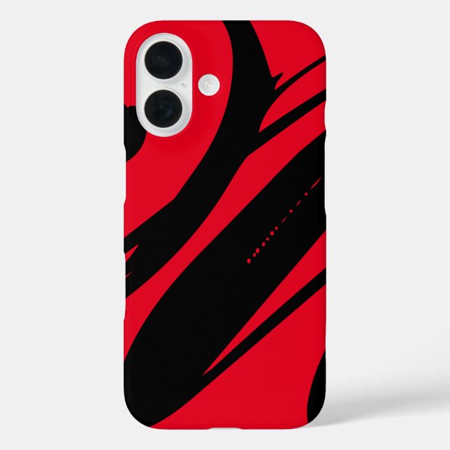 Create Your Own Cool Red And Black Case-Mate iPhone Case (Back)