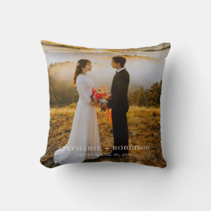 Create Your Own Couple Photo Add Names Cushion
