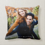 Create Your Own Couple Photo | Add Names Cushion<br><div class="desc">Make Your Own Couple Photo | Add Names Throw Pillow.</div>