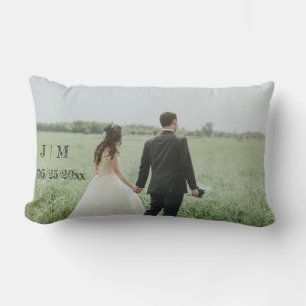 Create Your Own Couple Photo Add Names Pillow