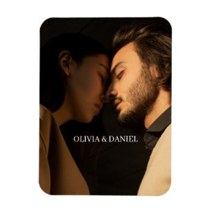 Create Your Own Couple Photo Gift Magnet