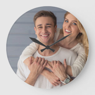 Create Your Own Couples Photo Custom Picture Large Clock