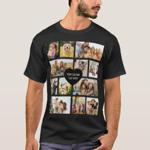 Create Your Own Custom 12 Photo Collage T-Shirt