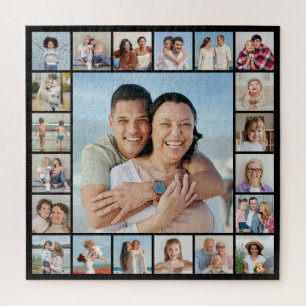 Create Your Own Custom 21 Photo Collage Jigsaw Puzzle