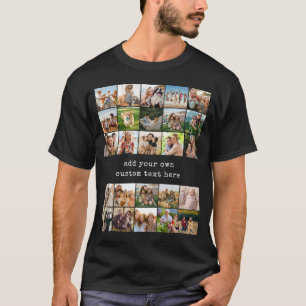 Create Your Own Custom 25 Photo Collage T-Shirt