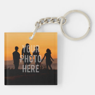 Create Your Own Custom 2 Family Photo Keepsake  Key Ring