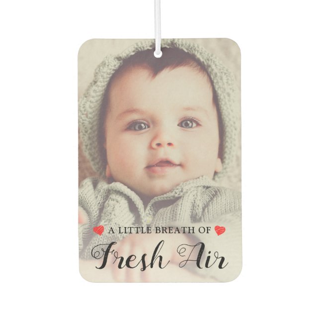 Create your Own | Custom 2 Photo Car Air Freshener (Front)