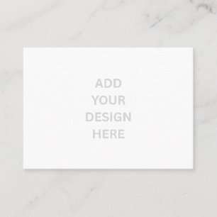 Create Your Own Custom 3.5" x 2.5" White Business Card