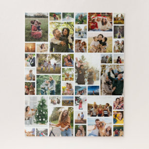 Create Your Own Custom 42 Photo Collage Jigsaw Puzzle
