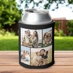 Create Your Own Custom 4 Photo Collage Can Cooler