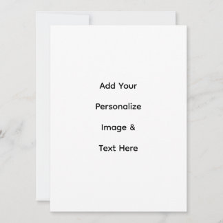 create your own custom 5.5" x 7.5" flat card