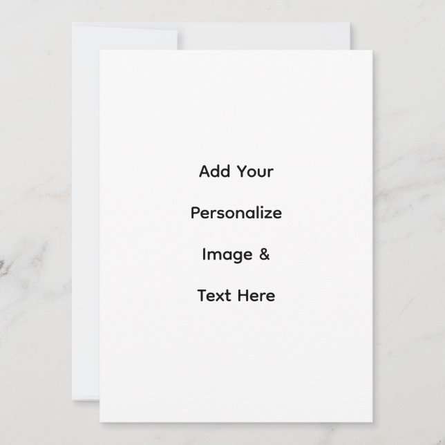 create your own custom 5.5" x 7.5" flat card (Front)